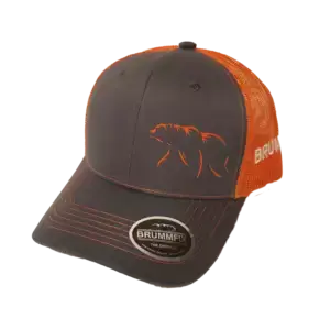Casquette grise-orange