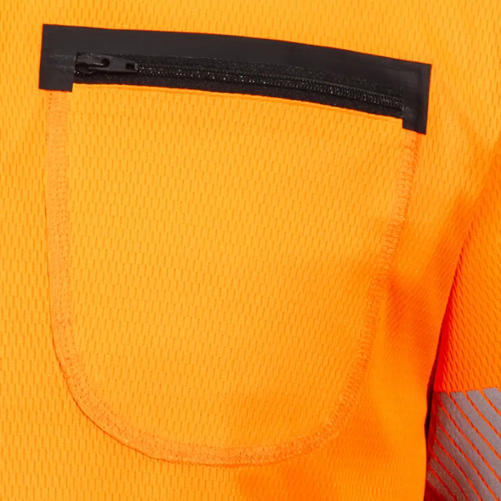 T-shirt orange et noir HV – Image 3