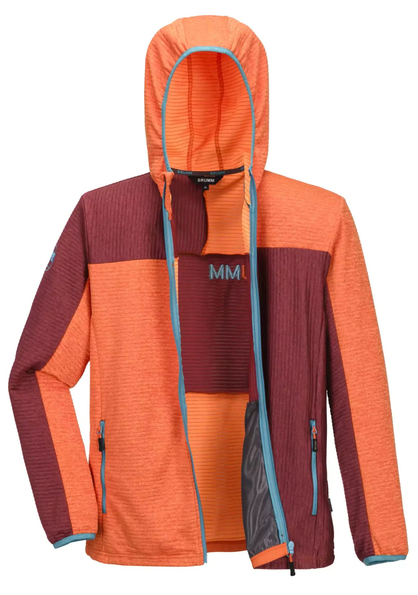 Gilet à capuche bi-color